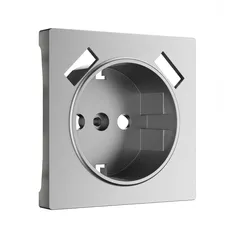Изображение Накладка для розетки USB (серебряный матовый) W1179565