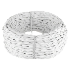 Изображение Ретро кабель витой 3х2,5 (белый) 20 м W6453301