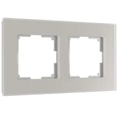 Изображение Рамка на 2 поста Senso (дымчатый, стекло soft-touch) W0023117